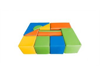 Foam blokken - soft play bouwblokken - 11 delig - multicolor
