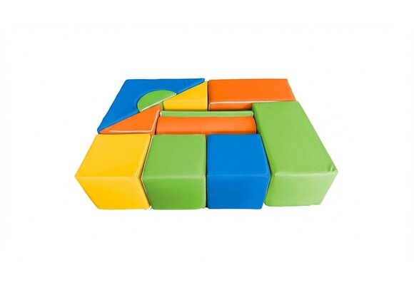 Foam blokken - soft play bouwblokken - 11 delig - multicolor