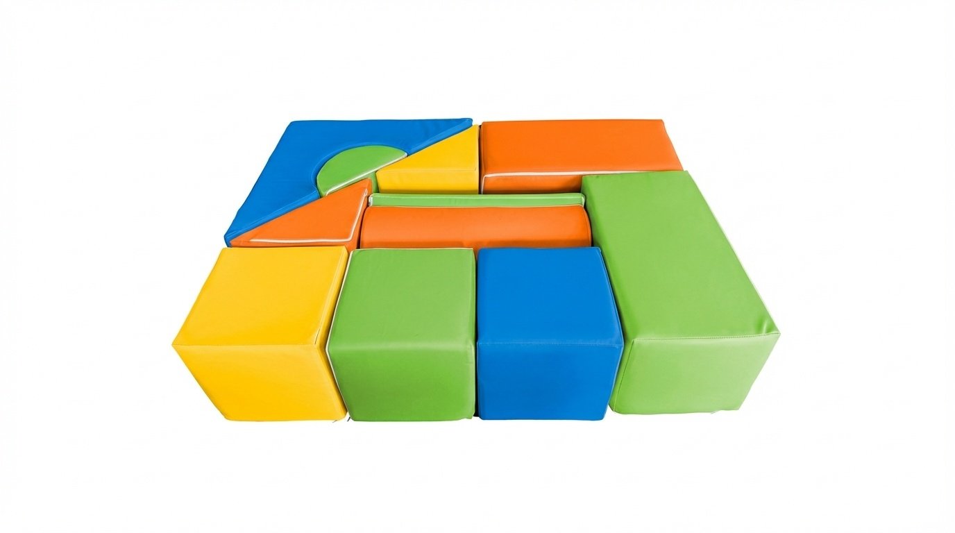 Foam blokken - soft play bouwblokken - 11 delig - multicolor