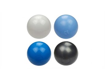 Ballenbak ballen 1000 stuks 7cm, wit, lichtblauw, grijs, blauw