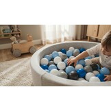 Ballenbak ballen 1000 stuks 7cm, wit, lichtblauw, grijs, blauw