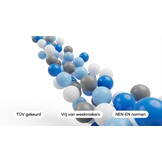 Ballenbak ballen 1000 stuks 7cm, wit, lichtblauw, grijs, blauw