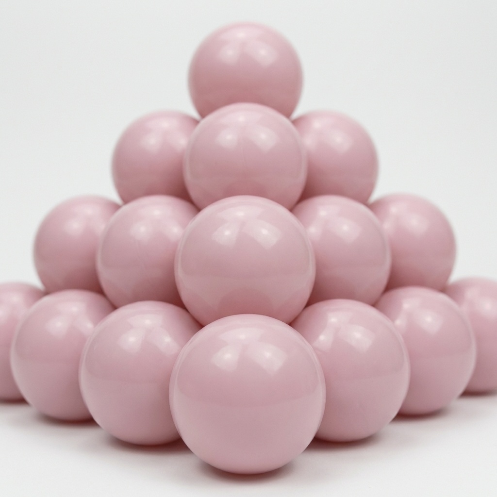 Ballenbak ballen licht roze (70mm) 100 stuks