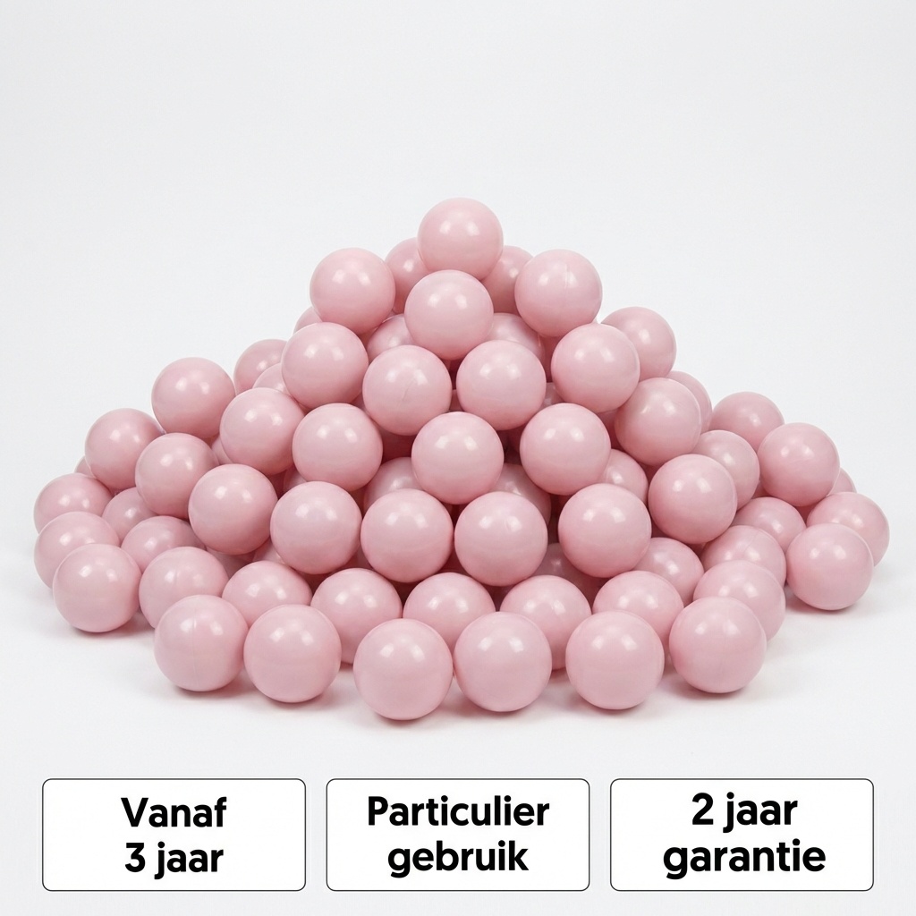 Ballenbak ballen licht roze (70mm) 100 stuks