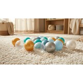 Ballenbak ballen 1000 stuks 7cm, goud, zilver, transparant, turqoise, lichtblauw