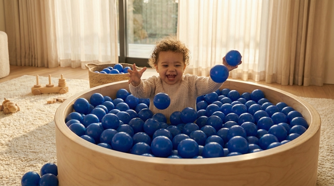 Ballenbak ballen blauw (70mm) 100 stuks
