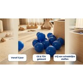Ballenbak ballen blauw (70mm) 100 stuks