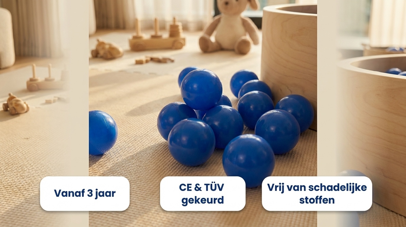 Ballenbak ballen blauw (70mm) 100 stuks