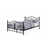 Metalen bedframe met lattenbodem - 140x200 - zwart