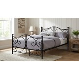 Metalen bedframe met lattenbodem - 140x200 - zwart