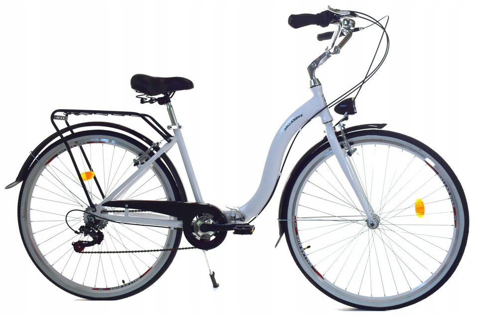 Vouwfiets - 26 inch - met 7 versnellingen - wit zwart