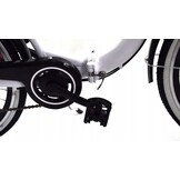 Vouwfiets - 26 inch - met 7 versnellingen - wit zwart