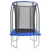 Rechthoekige trampoline - 280 x 183 cm - veiligheidsnet - blauw