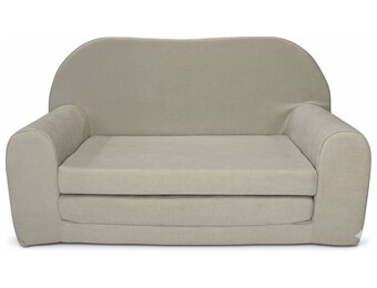 Kinderbankje uitklapbaar - mini sofa 85x60x50 cm - beige
