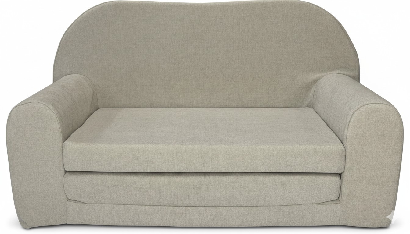 Kinderbankje uitklapbaar - mini sofa 85x60x50 cm - beige