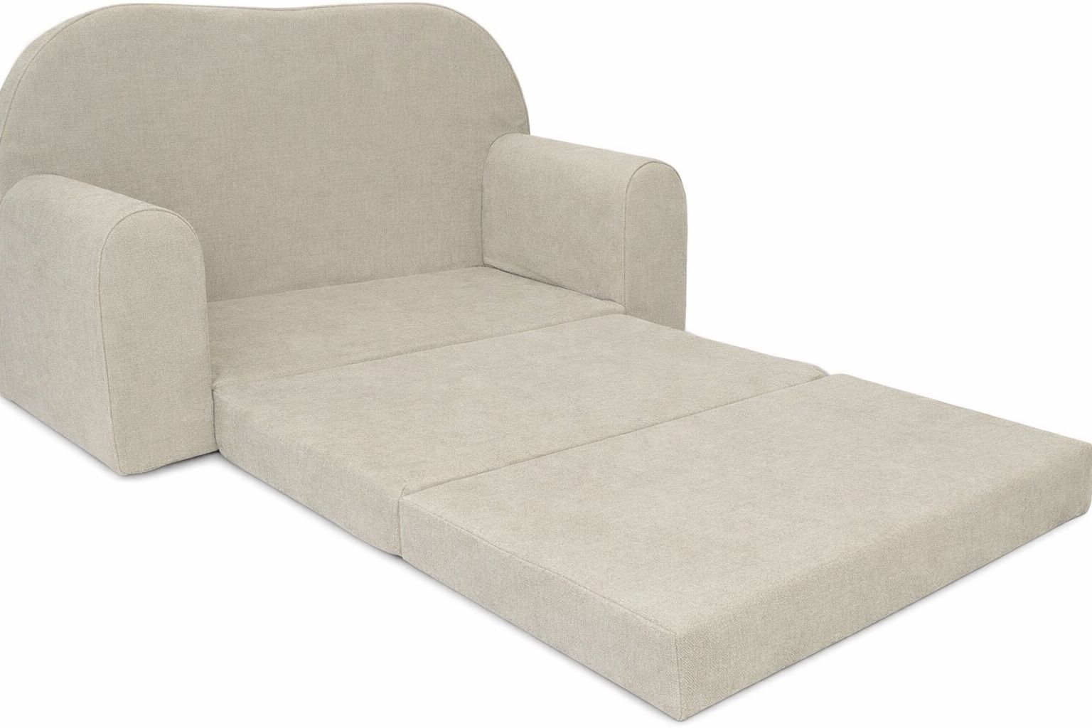 Kinderbankje uitklapbaar - mini sofa 85x60x50 cm - beige
