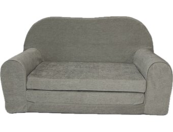 Kinderbankje uitklapbaar - mini sofa 85x60x50 cm - grijs