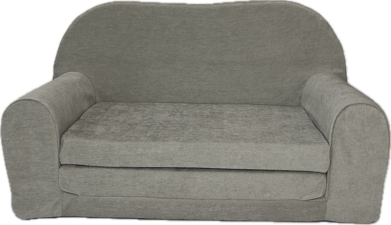 Kinderbankje uitklapbaar - mini sofa 85x60x50 cm - grijs