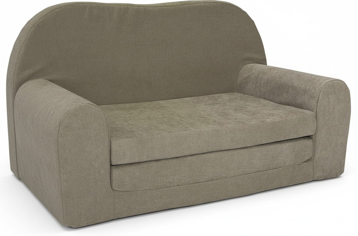Kinderbankje uitklapbaar - mini sofa 85x60x50 cm - taupe
