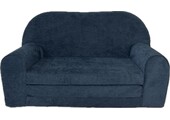 Kinderbankje uitklapbaar - mini sofa 85x60x50 cm - donkerblauw