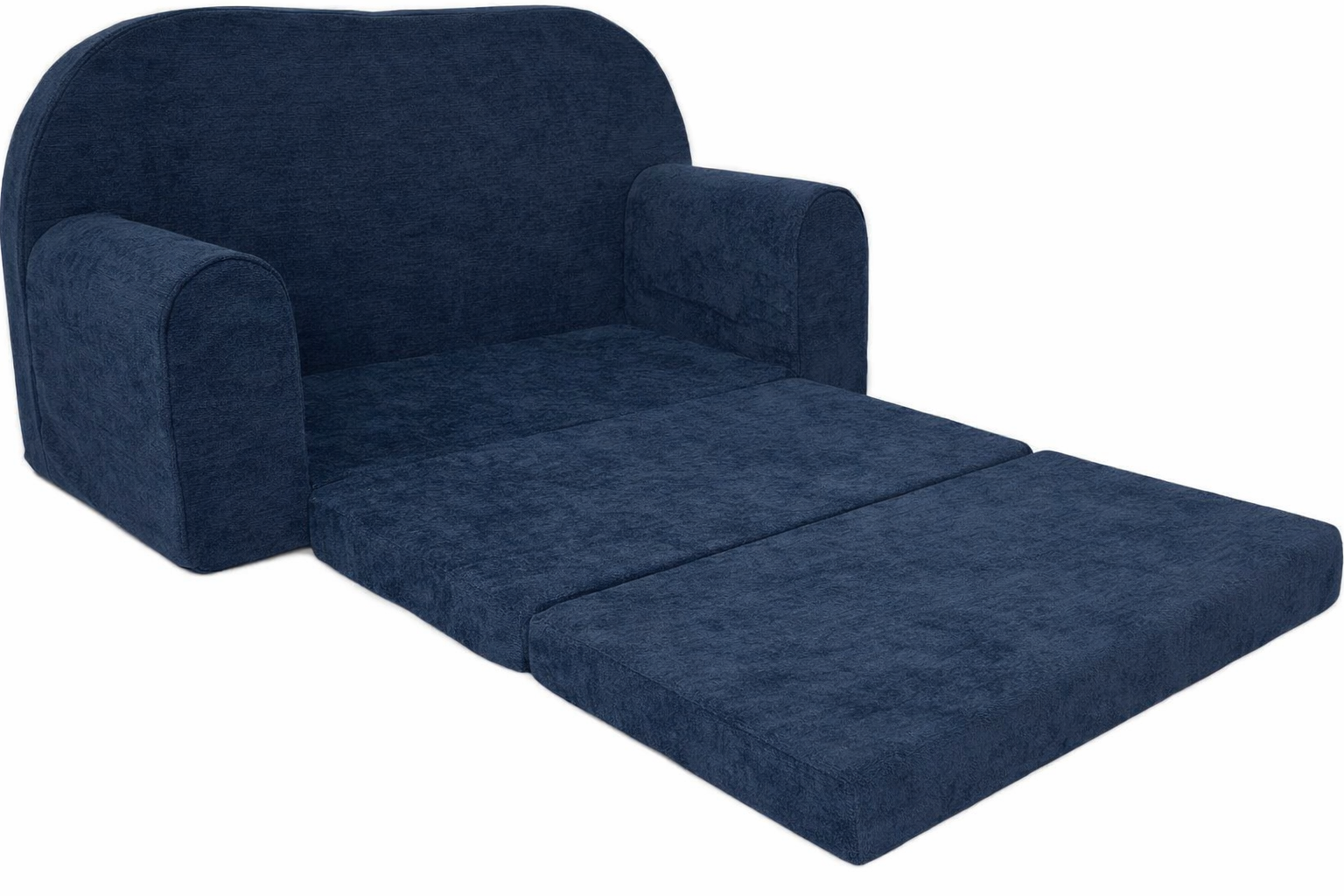 Kinderbankje uitklapbaar - mini sofa 85x60x50 cm - donkerblauw