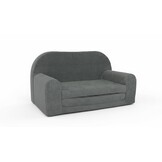 Kinderbankje uitklapbaar - mini sofa 85x60x50 cm - grijs groen