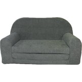 Kinderbankje uitklapbaar - mini sofa 85x60x50 cm - grijs groen