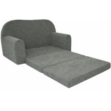 Kinderbankje uitklapbaar - mini sofa 85x60x50 cm - grijs groen