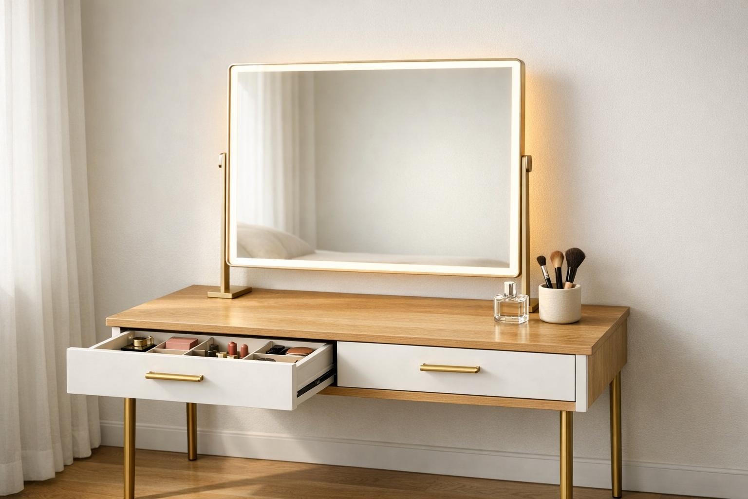 Kaptafel met spiegel en licht kiezen: dit zijn de 5 dingen die echt tellen