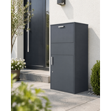 Pakketbrievenbus - 72x45,5x128,5 cm - staal - antraciet