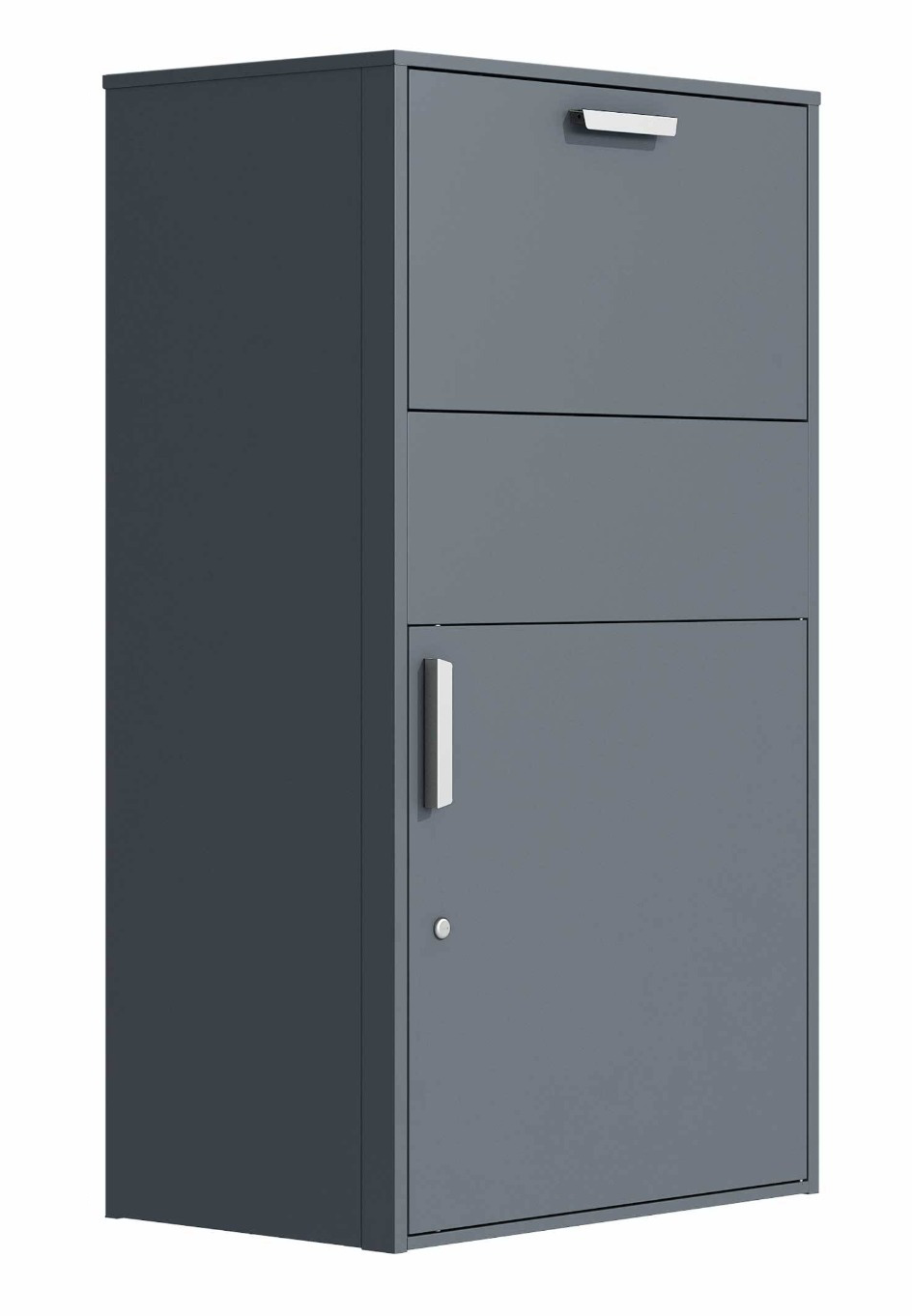 Pakketbrievenbus - 72x45,5x128,5 cm - staal - antraciet