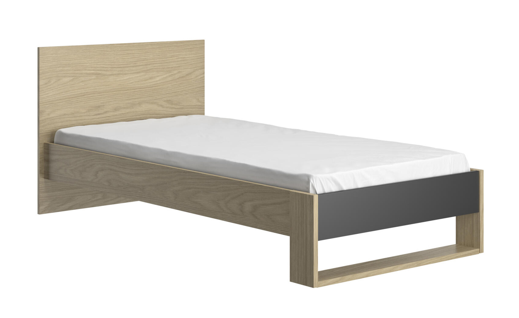 Kinderbed - NAEL - 90x190 cm - rookwood eiken