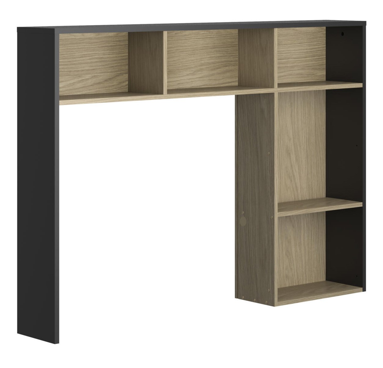 Hoofdbord - voor bed van 90 cm breed - rookwood eiken