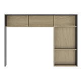 Hoofdbord - voor bed van 90 cm breed - rookwood eiken