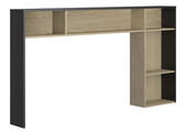 Hoofdbord - voor bed van 140 cm breed - rookwood eiken