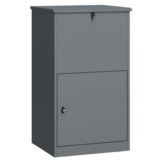 Pakketbrievenbus - 63x55x109 cm - staal - antraciet