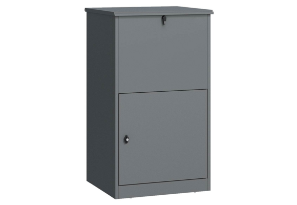 Pakketbrievenbus - 63x55x109 cm - staal - antraciet