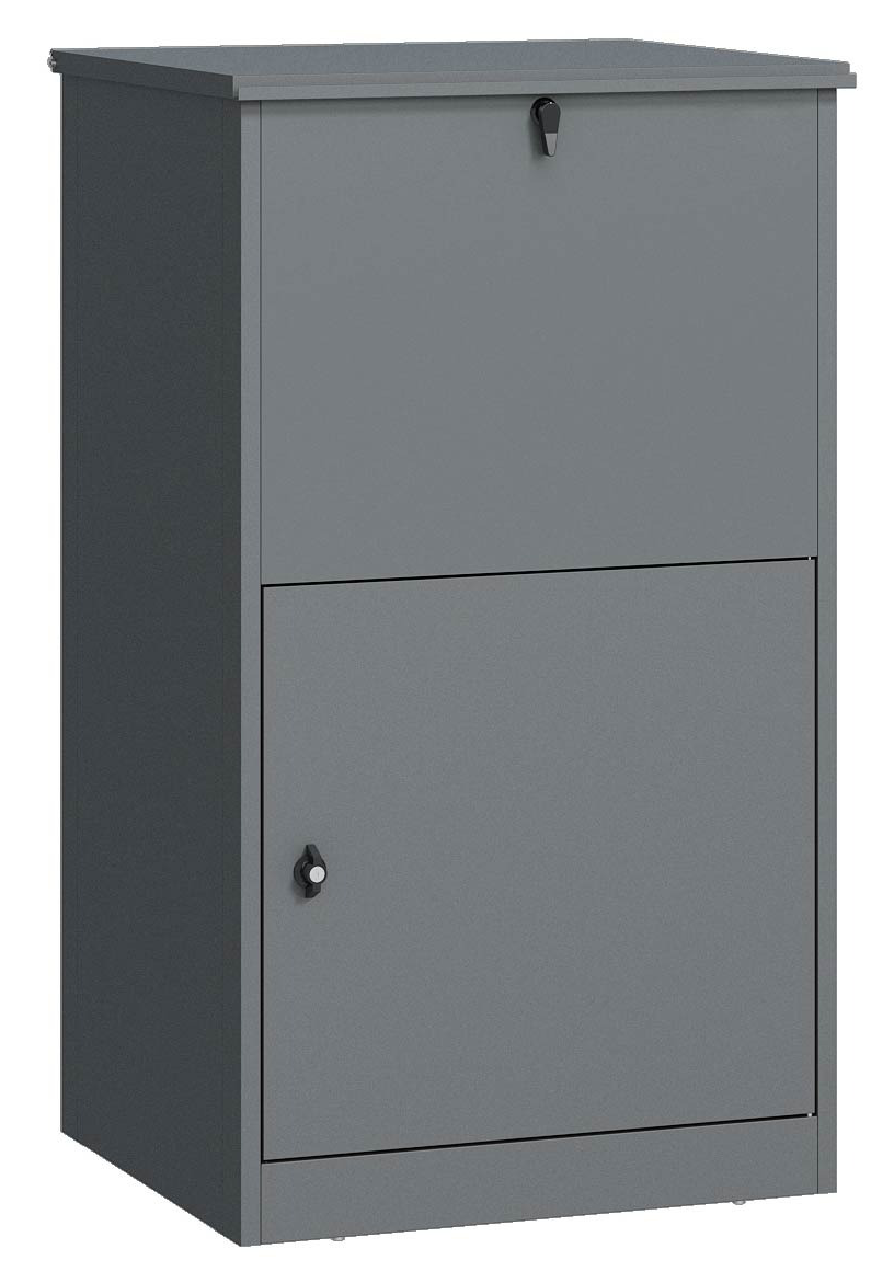 Pakketbrievenbus - 63x55x109 cm - staal - antraciet