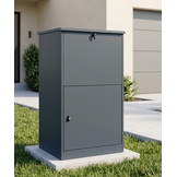 Pakketbrievenbus - 63x55x109 cm - staal - antraciet