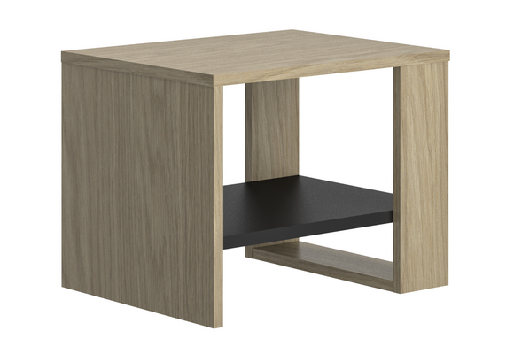 Nachtkastje - NAEL - 44x36x35 cm - rookwood eiken