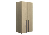 Kledingkast - NAEL - 2-deurs - 100x60x200 cm - rookwood eiken