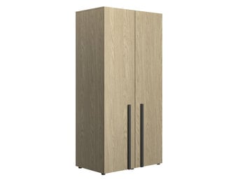 Kledingkast - NAEL - 2-deurs - 100x60x200 cm - rookwood eiken