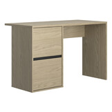 Bureau - NAEL - 120x56x75 cm - 2-deurs - rookwood eiken