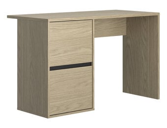Bureau - NAEL - 120x56x75 cm - 2-deurs - rookwood eiken
