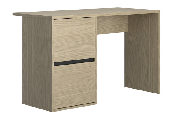Bureau - NAEL - 120x56x75 cm - 2-deurs - rookwood eiken