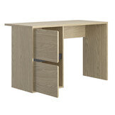 Bureau - NAEL - 120x56x75 cm - 2-deurs - rookwood eiken