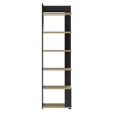Boekenkast - NAEL - 56x37x198 cm - rookwood eiken