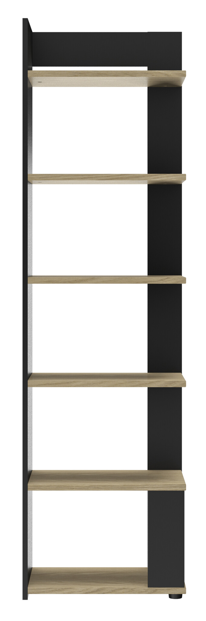 Boekenkast - NAEL - 56x37x198 cm - rookwood eiken