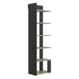 Boekenkast - NAEL - 56x37x198 cm - rookwood eiken