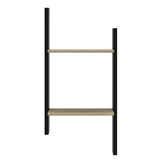 Wandplank - NAEL - 44x22x93 cm - rookwood eiken